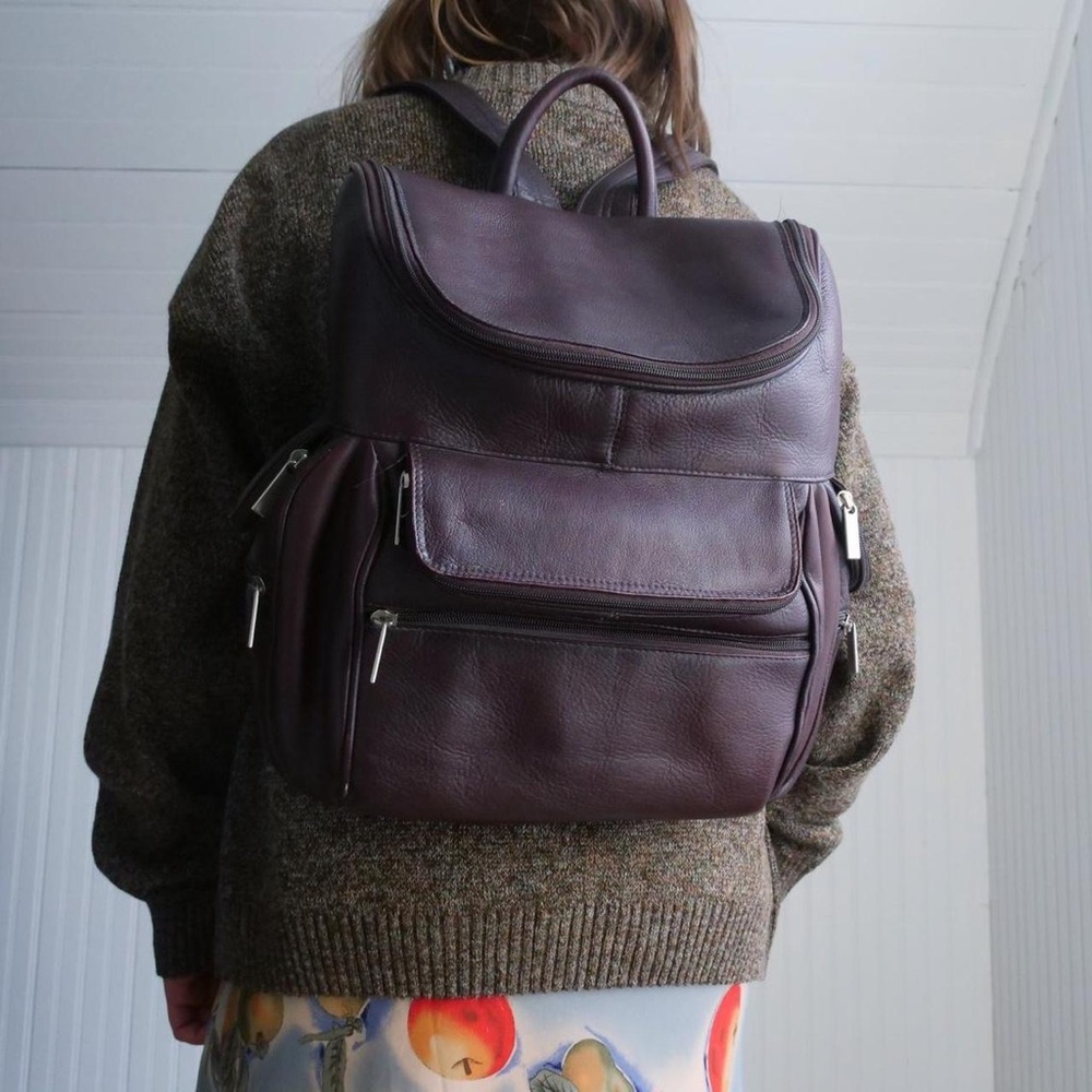Brown leather Wilson’s Leather backpack